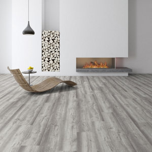 Sol stratifié à clipser "Belfast" - 138,3 x Larg. 19,3 cm Ep. 7+2 mm de sous-couche.