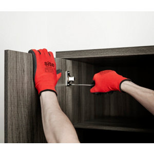 Gants universel anti-dérapant rouge T.9
