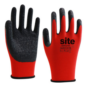 Gants universel anti-dérapant rouge T.9
