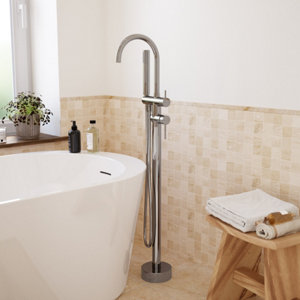 Mitigeur baignoire ilot chrome "Livie"