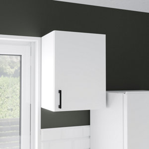 Meuble haut de cuisine 1 porte "Pragma" blanc l.40 x h.55 x p.32 cm