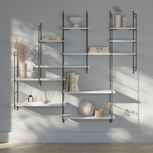 Tablette argent L. 30 cm x P. 19 cm - ÉP. 18 mm