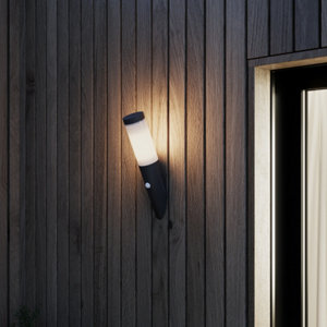 Applique murale détecteur noir "Holiss"