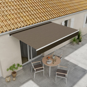 Store banne manuel L. 200 x l. 295 x h. 20 cm Taupe