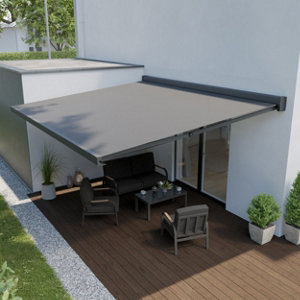 Store banne Led motorisé avec coffre intégral - 4 x 3,5 m