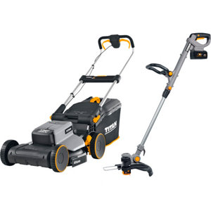 Tondeuse batterie 36V 41 cm + coupe-bordure 18V 28 cm