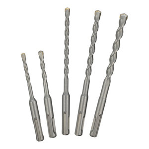 Coffret 5 forets béton SDS Plus carbure de tungstène 5 à 10 mm