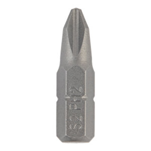 Lot de 10 embouts de vissage PH2 acier S2 25 mm
