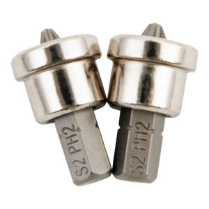 Lot de 2 embouts de vissage PH2 acier S2 25 mm