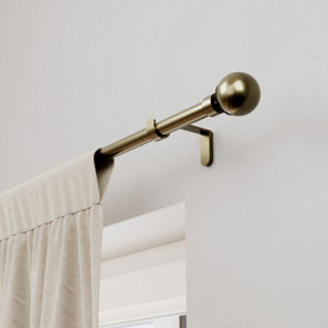 Kit barre à rideau extensible "Antiki" boule 200/330 cm
