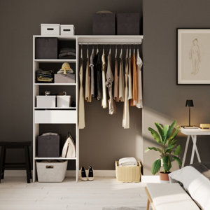 Kit dressing blanc Adela” - H. 200 x L. 150 x P. 45 cm