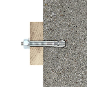 Goujon d'ancrage M12 en acier 12x100mm pour béton - Pack de 2