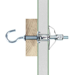 Cheville à expansion acier M4 46mm pour plaque de plâtre - Pack de 2