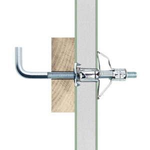 Cheville à expansion acier M4 32mm pour plaque de plâtre - Pack de 2