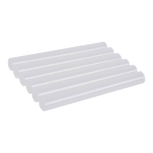 Lot de 6 bâtons de colle blanc D. 11 mm