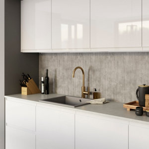 Plan de travail aspect pierre claire l.240 x P.62 x Ép. 2,8 cm