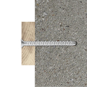 Vis à béton, tête fraisée, galvanisée 6x75mm -  résistante pour béton et pierre - 10 PCS ,