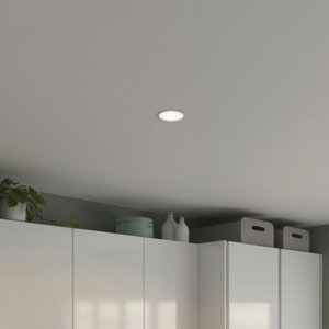 Lot 5 spots encastrer noir slim 85 mm 4000 K