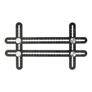 Règle mesure multi angle en aluminium 20 cm