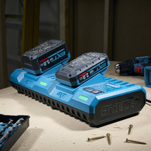 Chargeur 2 batteries 18V 1500 W