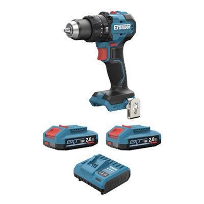Perceuse visseuse à percussion sans fil Erbauer 18V ERI1092COM 75 Nm 2x2Ah - vue 1