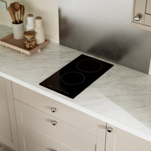 Plaque de cuisson à induction 2 zones "Domino" 3500 W - L28,8 x P52 x Ep 5,9cm