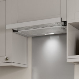 Hotte aspirante téléscopique NNTHS60EU effet acier inoxydable 60 cm 400 m³/h