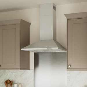 Hotte de cuisine cheminée inox - 60 cm