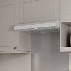 Hotte de cuisine casquette blanc -60 cm