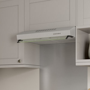 Hotte de cuisine casquette en inox - 60 cm