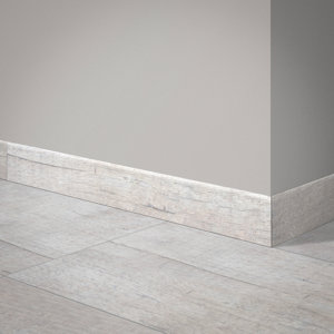 Plinthe blanc carrelage de sol intérieur "Toronto"  8 x 61 cm