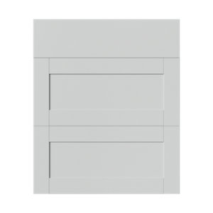 Façade de cuisine 3 tiroirs ACASUS gris mat 71,5x59,7 cm 16 mm épaisseur