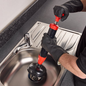 Kit déboucheur à pompe 2 ventouses 155 et 68 mm