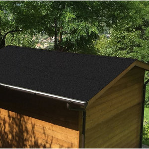 Bardeau en rouleau - Noir - 10 x1 m en bitume