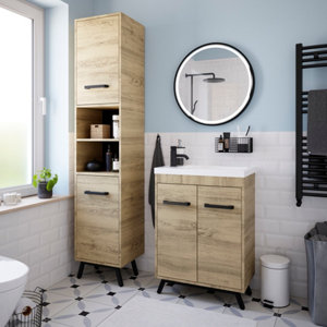 Miroir LED rond Chicago - Ø. 60 cm