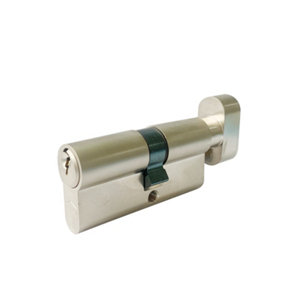 Verrou cylindre à bouton 6 goupilles 30x30 mm + 5 clefs