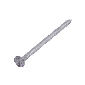 Boite de 1 kg de pointes torsadées tête plate 3.4 x 80 mm acier