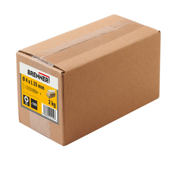 Boîte De 200 Vis CELO Vlox à Tête Fraisée Zinguées – Dimensions 4,5 X 35 Mm, Pour Assemblage Solide