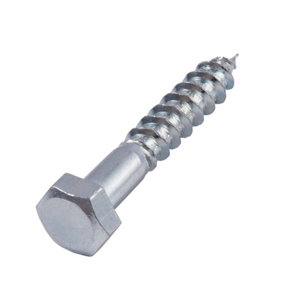 Boite de 2 kg de tirefonds tête hexagonale 5 x 30 mm acier au carbone