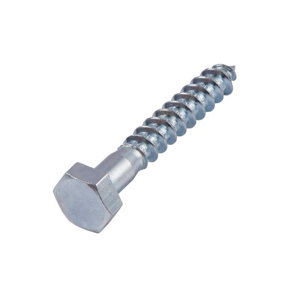 Boite de 2 kg de tirefonds tête hexagonale 6 x 40 mm acier au carbone