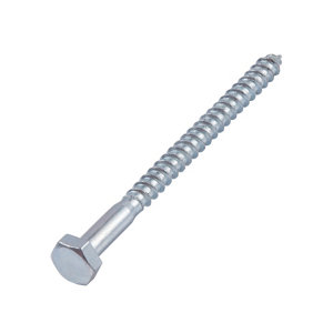 Boite de 2 kg de tirefonds tête hexagonale 6 x 60 mm acier au carbone