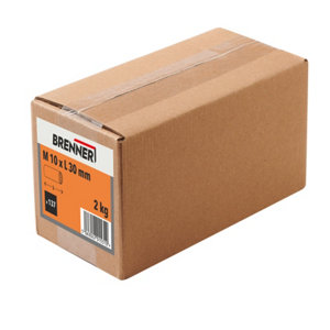 Boite de 2 kg de manchons pour tige filetée  10 x 30 mm acier au carbone