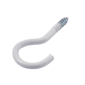 Boite de 2 kg de crochets ronds blancs à visser 2.3 x 20 mm acier