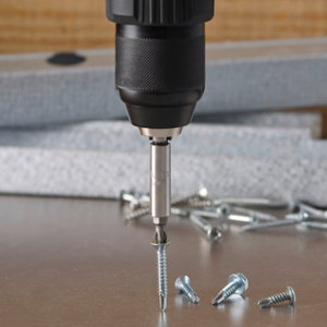 Boite de 2 kg de vis tôle autoforeuse tête plate, Philips 4.2 x 19 mm acier carbone