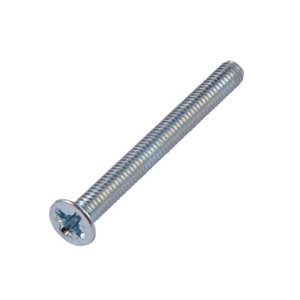 Boite de 2 kg de vis mécaniques tête fraisée plate 5 x 60 mm acier au carbone (classe 4,8)