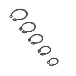 Boite de 50 circlips assortis 8-10-12-14-17 ressort en acier