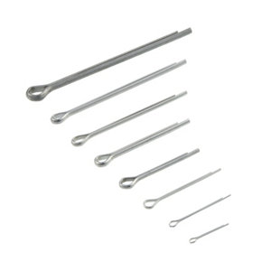 Boite de 500 goupilles fendues assorties - ressort en acier