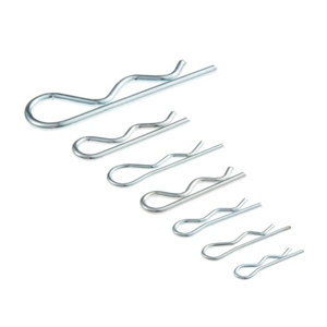 Boite de 150 goupilles beta tailles assorties en acier au carbone