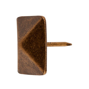 Sachet de 20 clous bronze tête diamant 19 x 20 mm acier