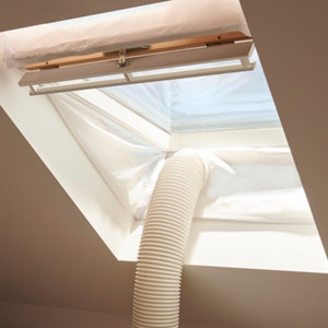 Kit calfeutrage fenêtre climatiseur mobile longueur 900 mm diamètre 180 mm